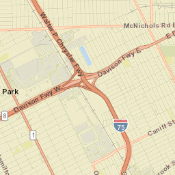 Highland Park Street Map