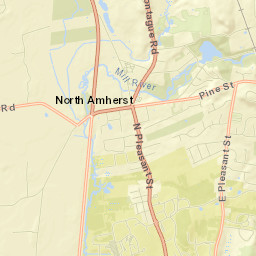 North Amherst Street Map