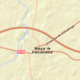 Melgar de Fernamental Street Map