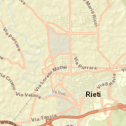 Rieti Street Map