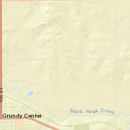 Grundy Center Street Map