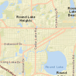 Round Lake Beach Street Map