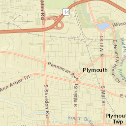 Plymouth Street Map