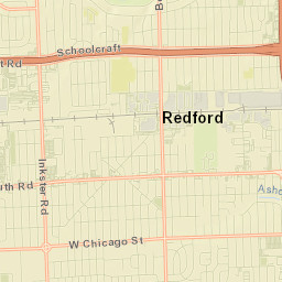 Redford Street Map