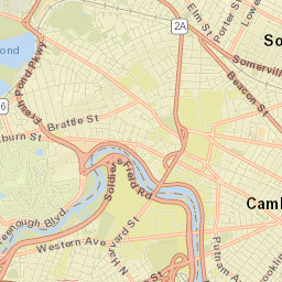 Cambridge, Massachusetts Street Map