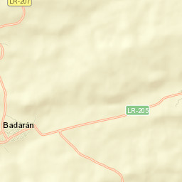 Badarán Street Map