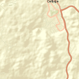 Cetinje Street Map