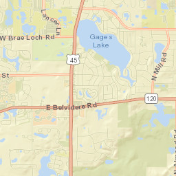 Gages Lake Street Map