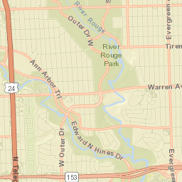 Dearborn Heights Street Map