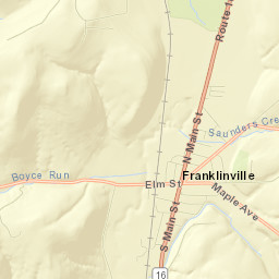 Franklinville Street Map
