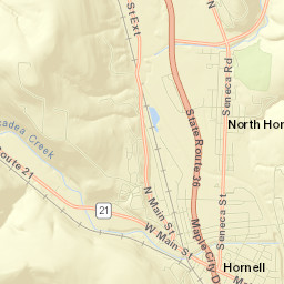 Hornell Street Map