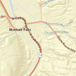 Montour Falls Street Map