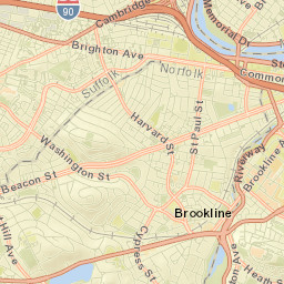 Brookline Street Map