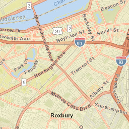 Boston Street Map