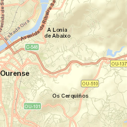 Ourense Street Map