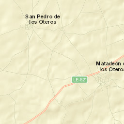 Matadeón de los Oteros Street Map