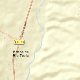 Baños de Río Tobía Street Map