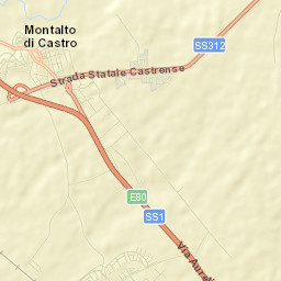Montalto di Castro Street Map
