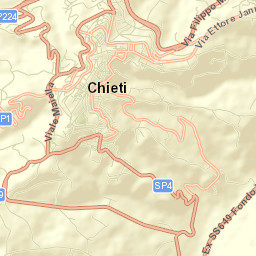 Chieti Street Map