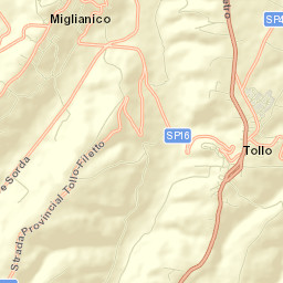 Miglianico Street Map