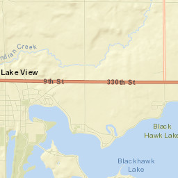 Lake View Street Map