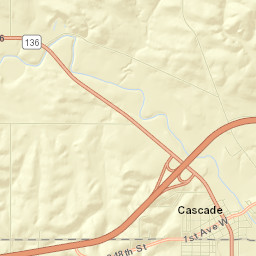 Cascade Street Map