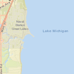 North Chicago Street Map