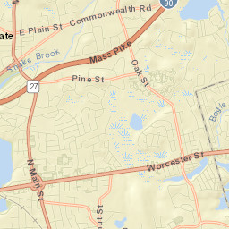 Cochituate Street Map