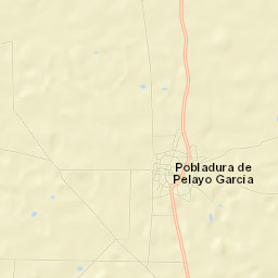 Pobladura de Pelayo García Street Map