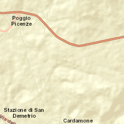 Poggio Picenze Street Map