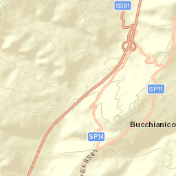 Bucchianico Street Map