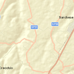 Crecchio Street Map