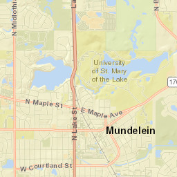 Mundelein Street Map