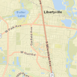 Libertyville Street Map