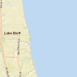 Lake Bluff Street Map