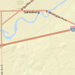 Galesburg Street Map