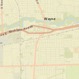 Wayne Street Map