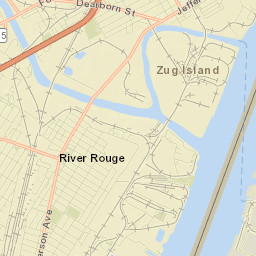River Rouge Street Map