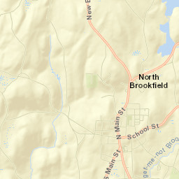 North Brookfield Street Map