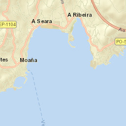 Moaña Street Map