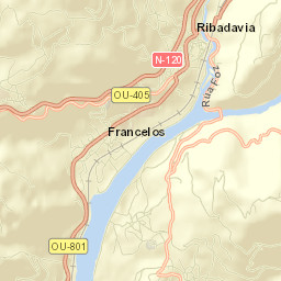 Ribadavia Street Map