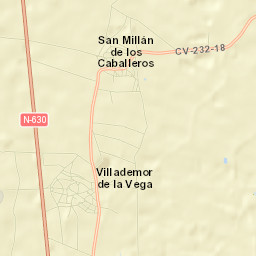 Villademor de la Vega Street Map