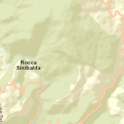 Rocca Sinibalda Street Map