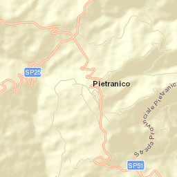Pietranico Street Map