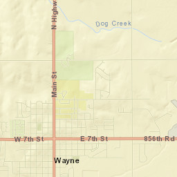 Wayne Street Map