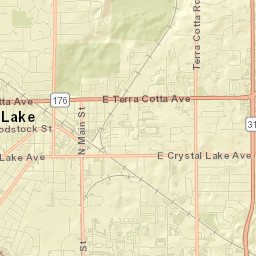 Crystal Lake Street Map