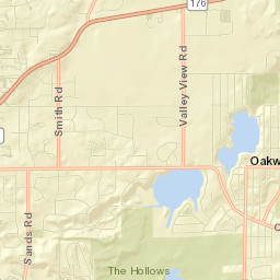 Oakwood Hills Street Map