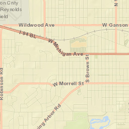 1627 West North Street, Jackson, MI 49202 Street Map