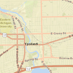 Ypsilanti Street Map