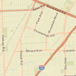 Allen Park Street Map